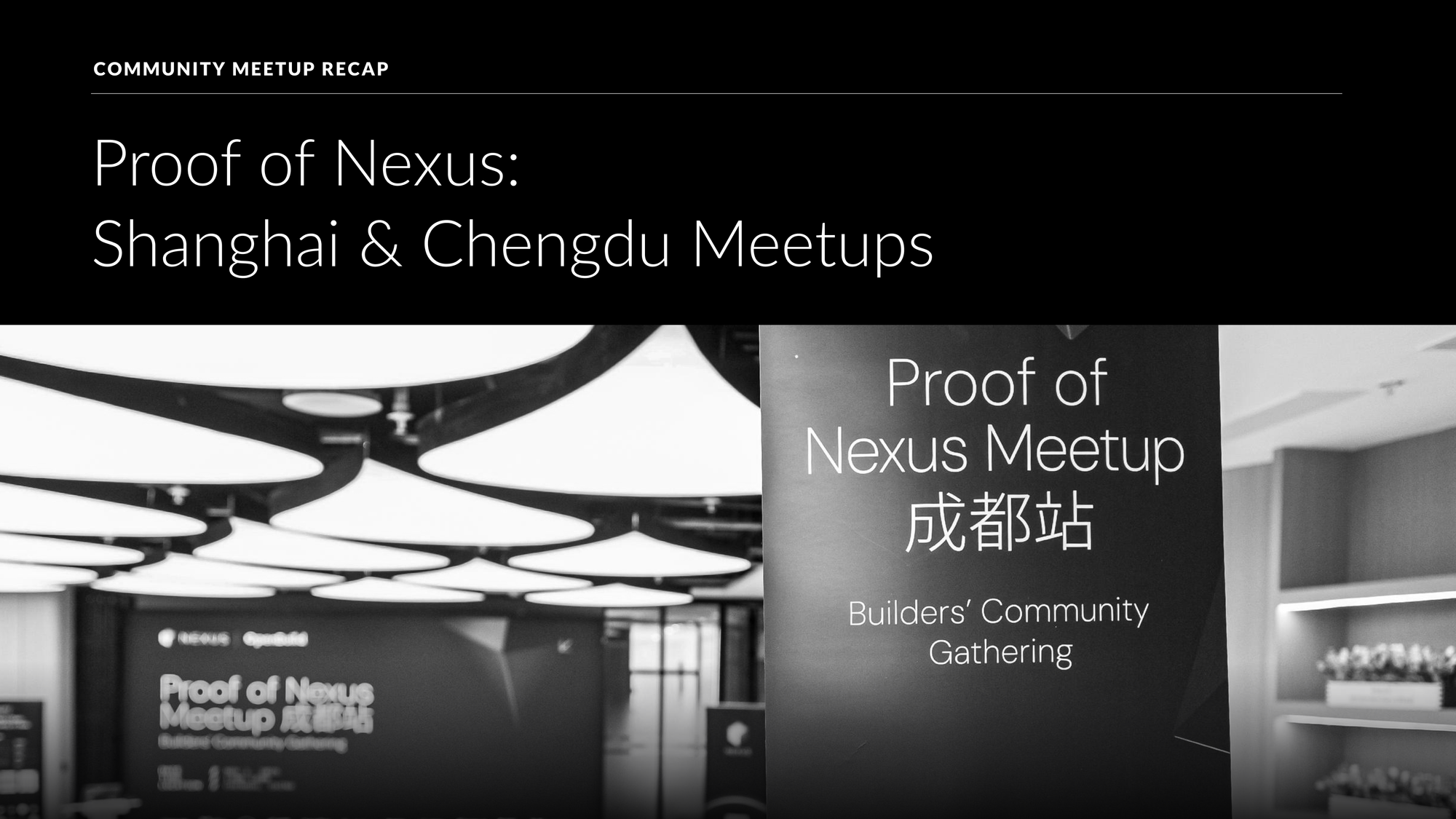 Nexus APAC Community Recap: Shanghai & Chengdu Meetups