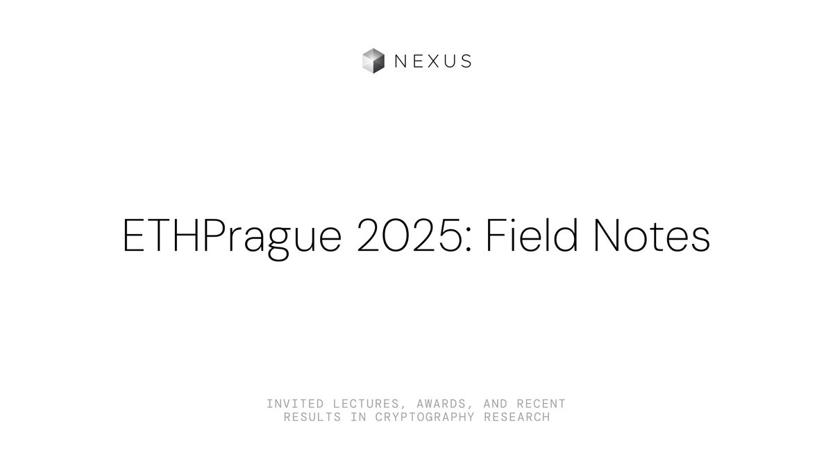 ETHPrague 2025 Field Notes
