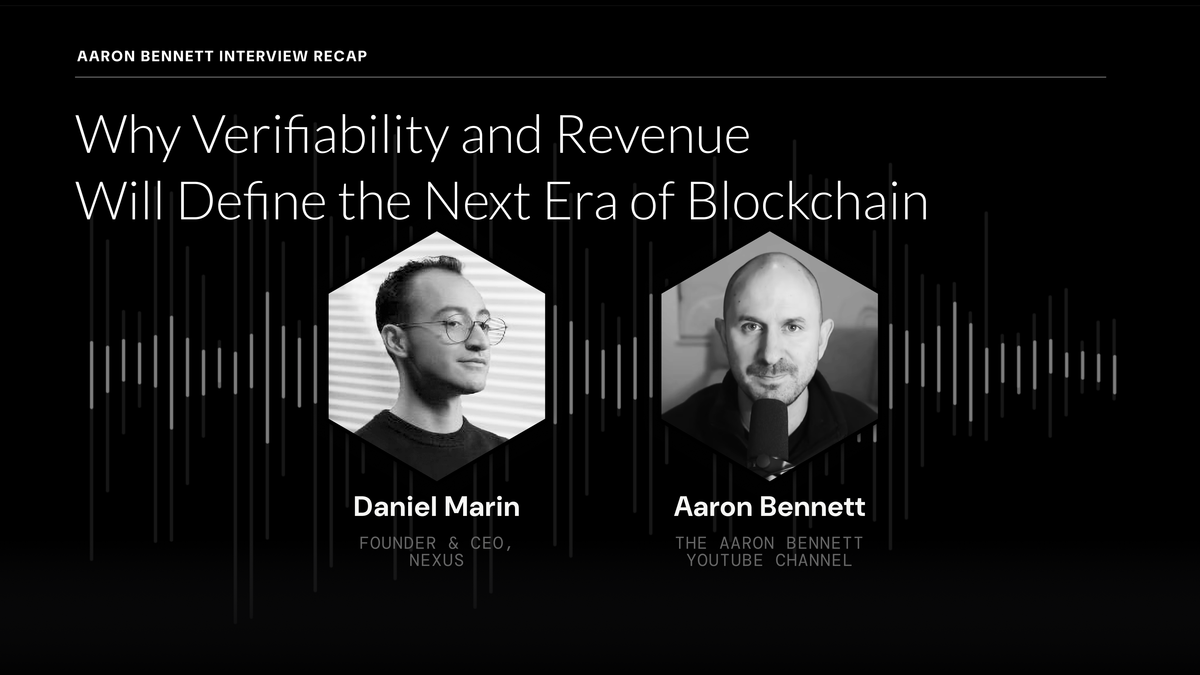 Verifiability, Revenue, and the Next Era of Blockchain